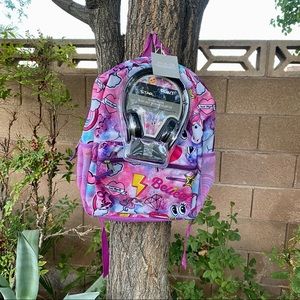 Starpoint Pastel Unicorn Headphone Backpack